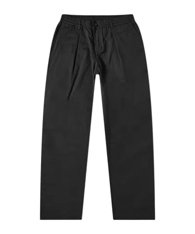 Universal Works Elastic Waist Casual Pants In Black