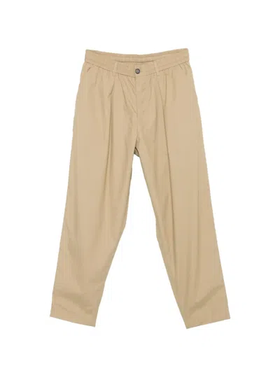 Universal Works Elasticated Trousers In Brown