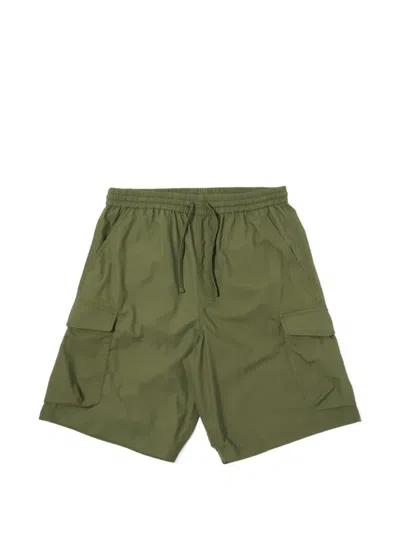 Universal Works Elasticated-waist Cargo Shorts In Green