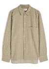 Universal Works Embroidered Woven Shirt In Brown