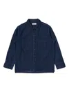 Universal Works Fatigue Denim Shirt In Blue