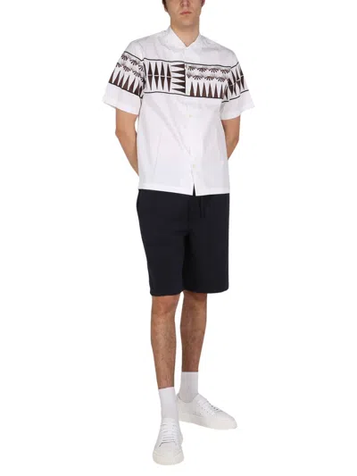 Universal Works Fleece Bermuda Shorts In Multi