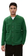 Universal Works Pocket Button Overshirt In Green
