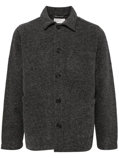 Universal Works Fleece Field Jacket In 灰色