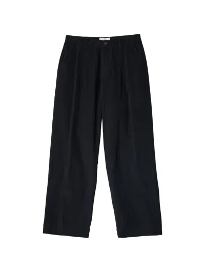 Universal Works Grad Corduroy Trousers In Black