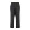 Universal Works Prince-of-wales Chino Pants In Wool Blend In Black