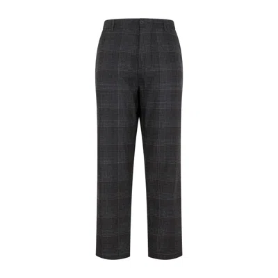 Universal Works Grey Charcoal Recycled Wool Military Chino In Black