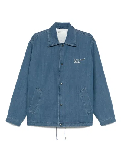 Universal Works Head Coach Jacket In Blue