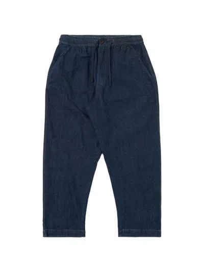 Universal Works Hi Water Elasticated-waist Jeans In Blue