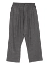 Universal Works Houndstooth Trousers In Gray