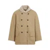 Universal Works Reversible Mackinaw Jacket In Beige