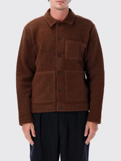 Universal Works Jacket Men Color Brown In Burgundy