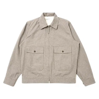 Universal Works Jacket  S130 Jacket Lucas Cotton Mix - Multi In Silver