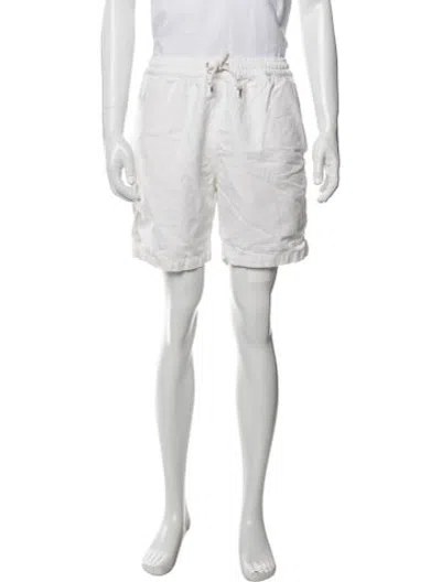 Pre-owned Universal Works Jogger Shorts In White