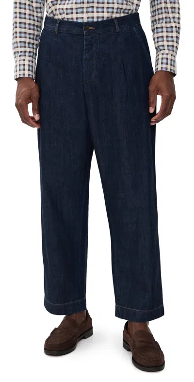 Universal Works Kaihara Denim Duke Pants Kaihara Lt Wt Denim Indigo In Blue