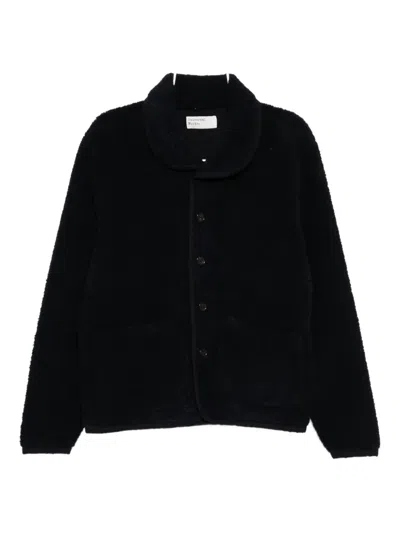 Universal Works Lancaster Cardigan In Blue