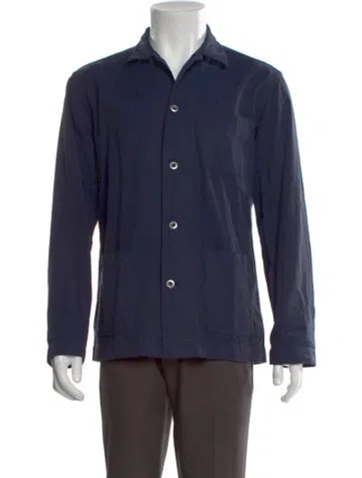 Pre-owned Universal Works Long Sleeve Shirt In Blue