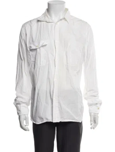 Pre-owned Universal Works Long Sleeve Shirt In White