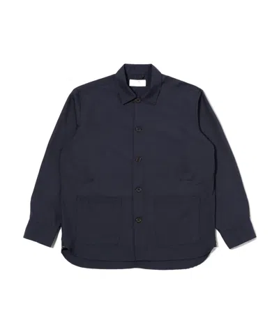 Universal Works Long-sleeved Casual Jacket In Black