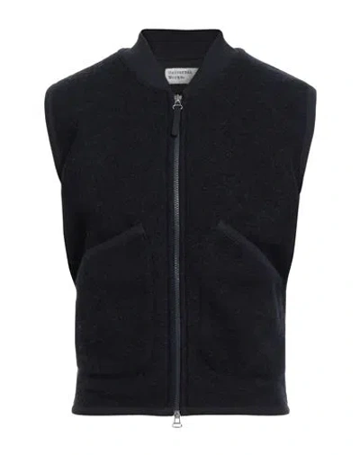 Universal Works Man Cardigan Midnight Blue Size Xs Wool, Recycled Polyester