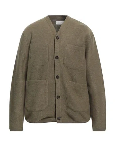Universal Works Man Cardigan Military Green Size Xl Wool, Polyester