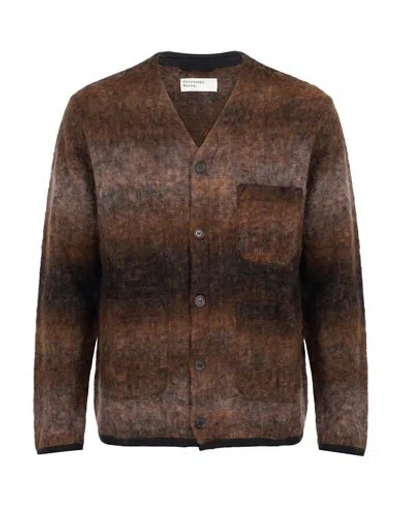 Universal Works Man Jacket Brown Size S Wool, Recycled Polyester