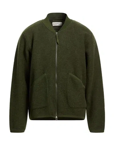 Universal Works Man Jacket Military Green Size L Wool, Recycled Polyester
