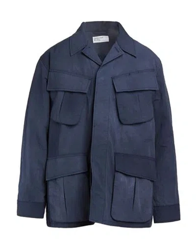 Universal Works Man Jacket Slate Blue Size Xl Recycled Polyacrylic, Polyamide