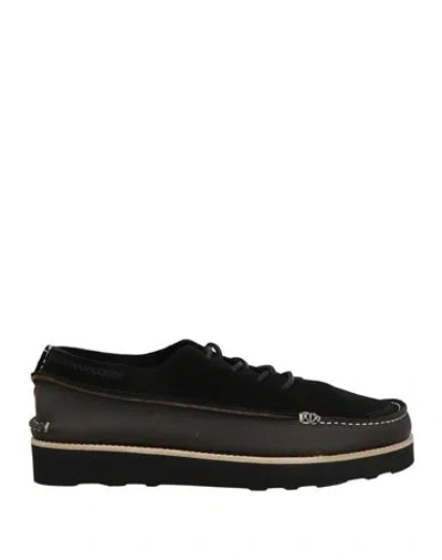 Universal Works Man Lace-up Shoes Black Size 9 Leather