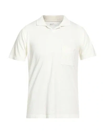 Universal Works Man Polo Shirt Cream Size Xl Cotton In White