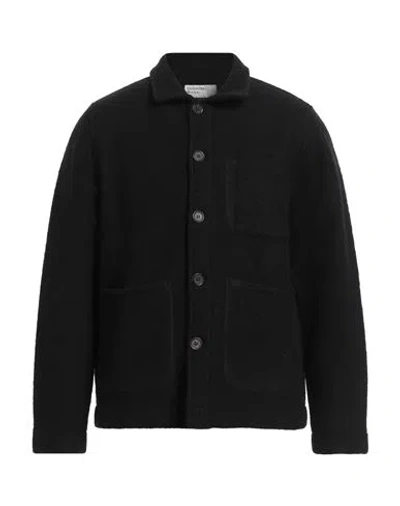 Universal Works Man Shirt Black Size S Wool, Polyester