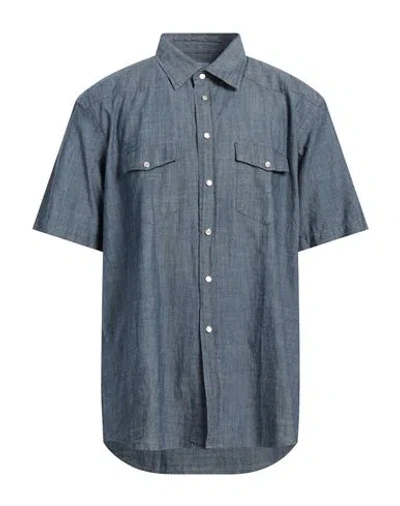 UNIVERSAL WORKS UNIVERSAL WORKS MAN SHIRT BLUE SIZE L COTTON