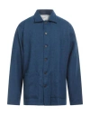 Universal Works Man Shirt Blue Size S Wool, Cotton