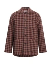Universal Works Man Shirt Dark Brown Size M Wool, Polyamide, Alpaca Wool