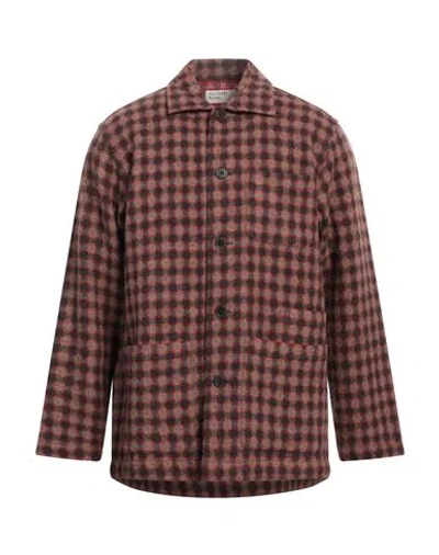 Universal Works Man Shirt Dark Brown Size M Wool, Polyamide, Alpaca Wool