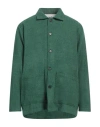 Universal Works Man Shirt Green Size S Wool, Cotton