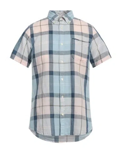 Universal Works Man Shirt Light Blue Size Xl Cotton
