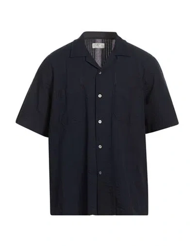 Universal Works Man Shirt Midnight Blue Size S Cotton In Black
