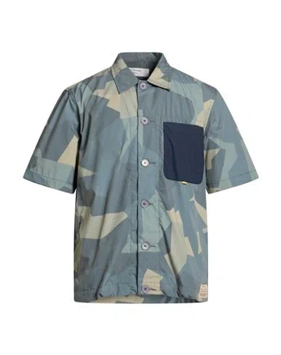 Universal Works Man Shirt Military Green Size M Recycled Polyester, Cotton