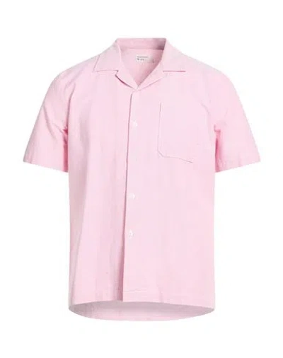 Universal Works Man Shirt Pink Size S Cotton