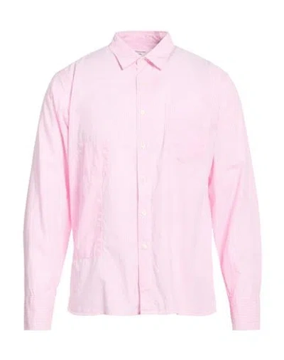 Universal Works Man Shirt Pink Size Xl Cotton
