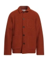 Universal Works Man Shirt Rust Size L Wool, Polyester