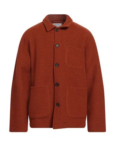 Universal Works Man Shirt Rust Size L Wool, Polyester