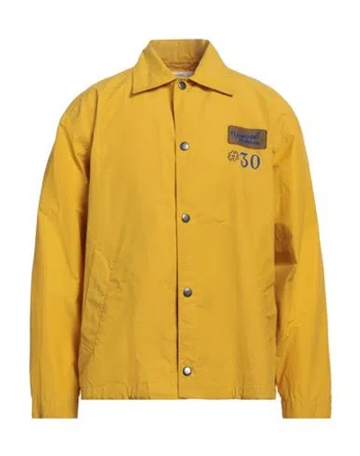 Universal Works Man Shirt Yellow Size Xl Polyamide, Cotton
