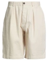 Universal Works Man Shorts & Bermuda Shorts Ivory Size 30 Recycled Cotton In Neutral