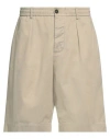Universal Works Regular Fit Bermuda Shorts In Beige