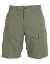 Universal Works Man Shorts & Bermuda Shorts Military Green Size 28 Cotton In Green