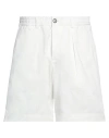 Universal Works Man Shorts & Bermuda Shorts White Size 30 Cotton In White