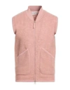 Universal Works Zipped Gilet In Pink