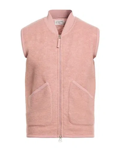 UNIVERSAL WORKS UNIVERSAL WORKS MAN VEST PINK SIZE M WOOL, POLYESTER